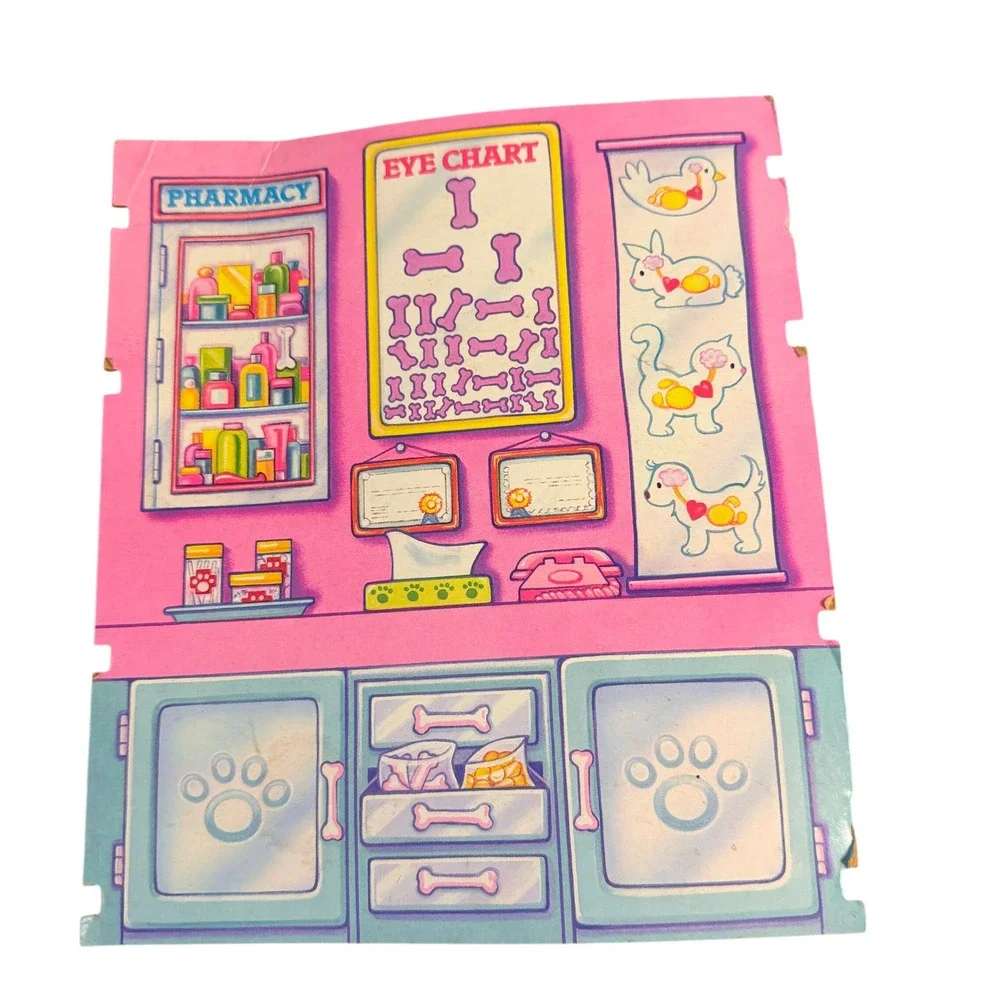Vintage 1993 Kenner Littlest Pet Shop Care Center‎ Replacement Parts Lot LPS Toy